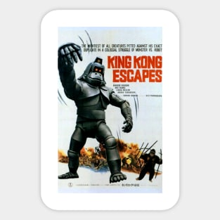 Classic Kaiju Movie Poster - King Kong Escapes Sticker